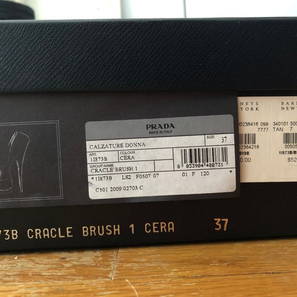 PRADA 37 platform heels Cracle Brush - Picture 8 of 12